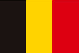 ベルギー国旗(90mm x 60mm)x10枚セット - ウインドウを閉じる