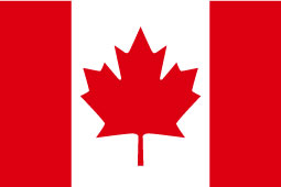 カナダ国旗(90mm x 60mm)x10枚セット - ウインドウを閉じる