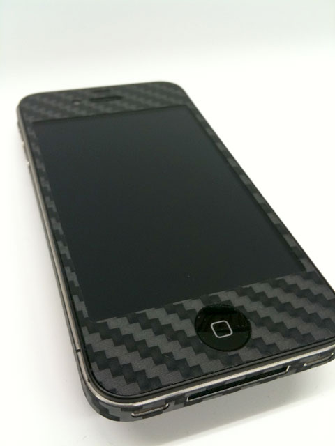 iPhone4用カーボン調シート iPhone4用カーボン調シート