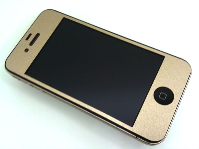 iPhone4用メタリックシートシャイニーゴールド iPhone4用メタリックシートシャイニーゴールド