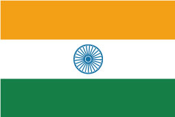 インド国旗(90mm x 60mm)x10枚セット - ウインドウを閉じる