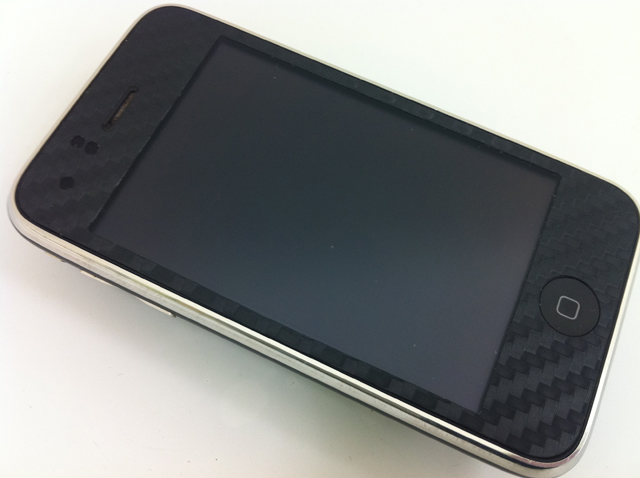 iPhone3GS用カーボン調シート2枚セット iPhone3GS用カーボン調シート2枚セット