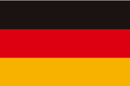 ドイツ国旗(90mm x 60mm)x10枚セット