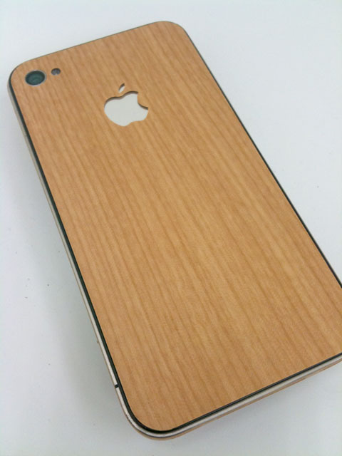 iPhone5用木目調シート